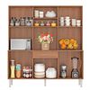 Mueble de Cocina Vekkahome Emi 1 Caj&oacute;n 12 Puertas Caf&eacute;