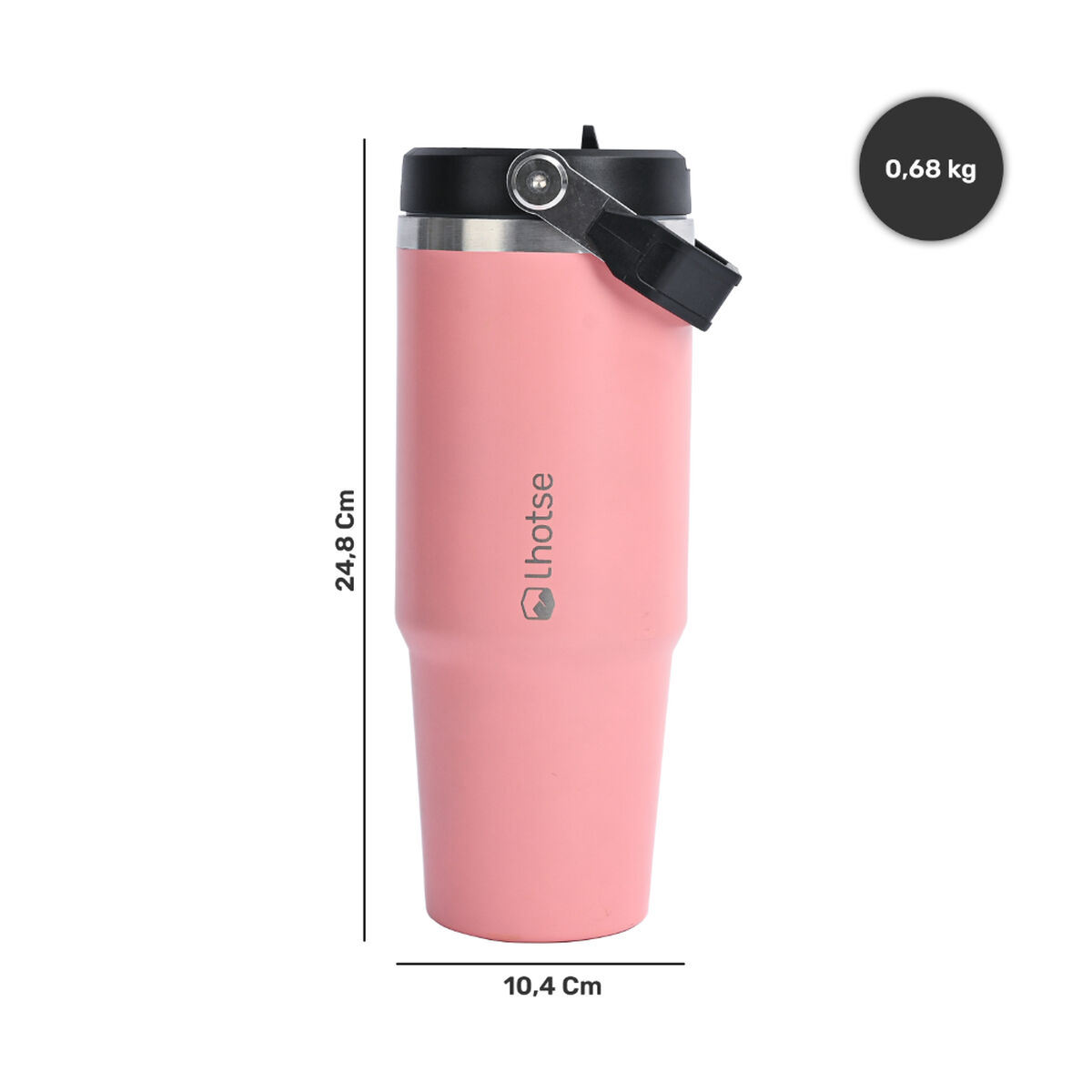 Travel Mug Lhotse Travel Mug Rosado 900 ml