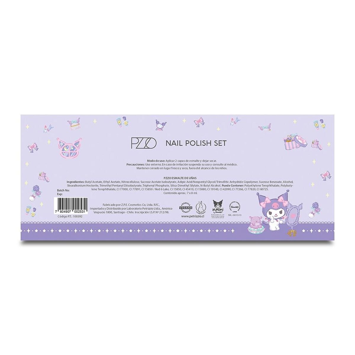 Set de Esmaltes Kuromi Petrizzio