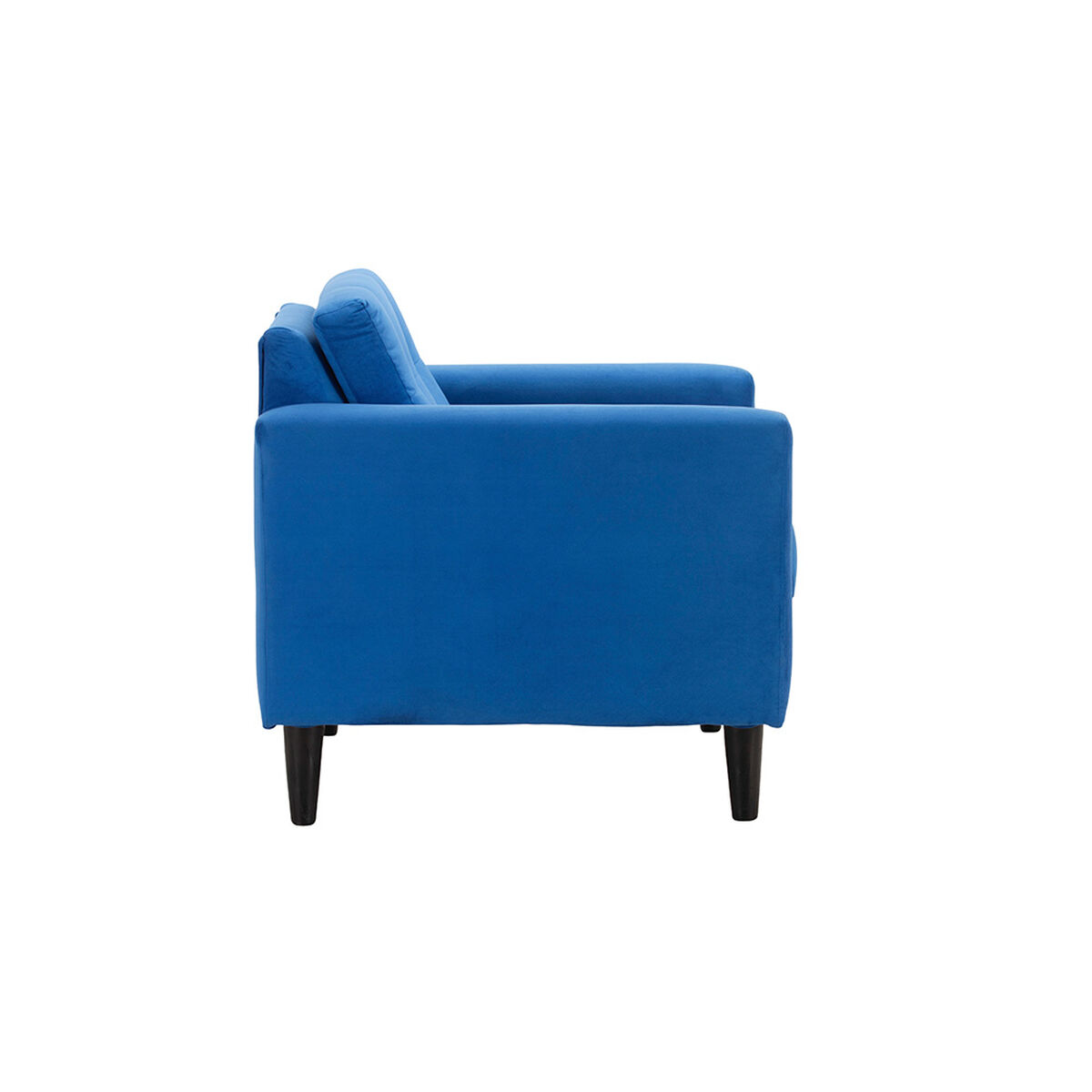 Set 2 Sofás Bodevir Retro 1 Cuerpo Felpa Azul