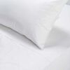 Juego de Sábanas Rosen 144 Hilos 2 Plazas Polycotton Lisa Blanco