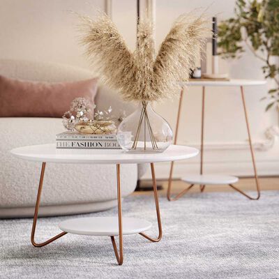 Imagen 2 del producto Set 2 Mesas de Centro Onessta Liz Blanco