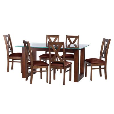Juego de Comedor Latam Home Pamplona Granada 6 Sillas Velvet Beige