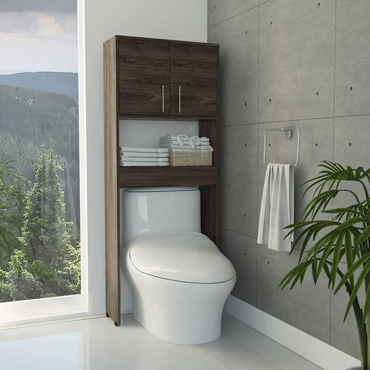 Optimizador de Baño TuHome Barcelona 1 Puerta Coñac
