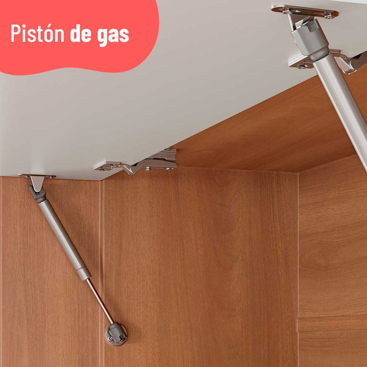 Mueble de Cocina Roca Macadamia Canela Blanco 1 Cajón 4 Puertas