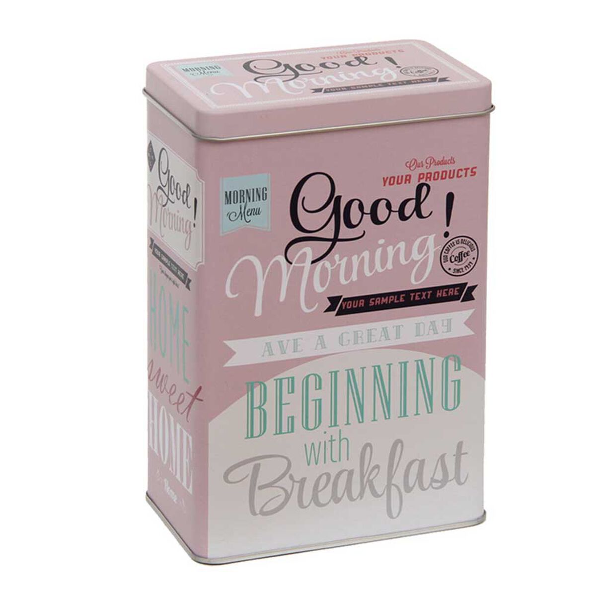 Lata Decorativa Metal Vgo 12,5 x 8 cm Diseño 6