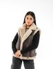 Chaqueta Aviadora Ecocuero Sin Mangas Mujer Icono