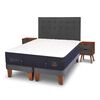 Cama Europea CIC Base Dividida 2 Plazas Súper Premium + Respaldo + Veladores