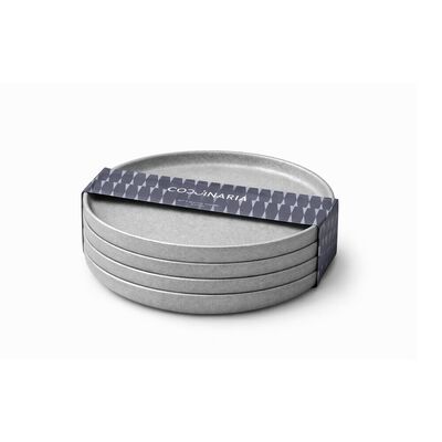 Set 4 Platos Postre 21,5cm Coquinaria Blanco