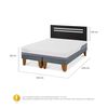 Cama Europea CIC Base Dividida 2 Plazas Excellence Plus + Respaldo Munich Negro