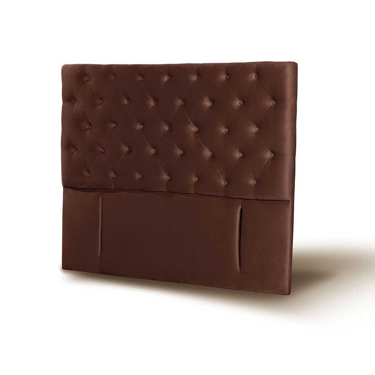 Respaldo Latam Home King Florencia Tela Velvet Chocolate