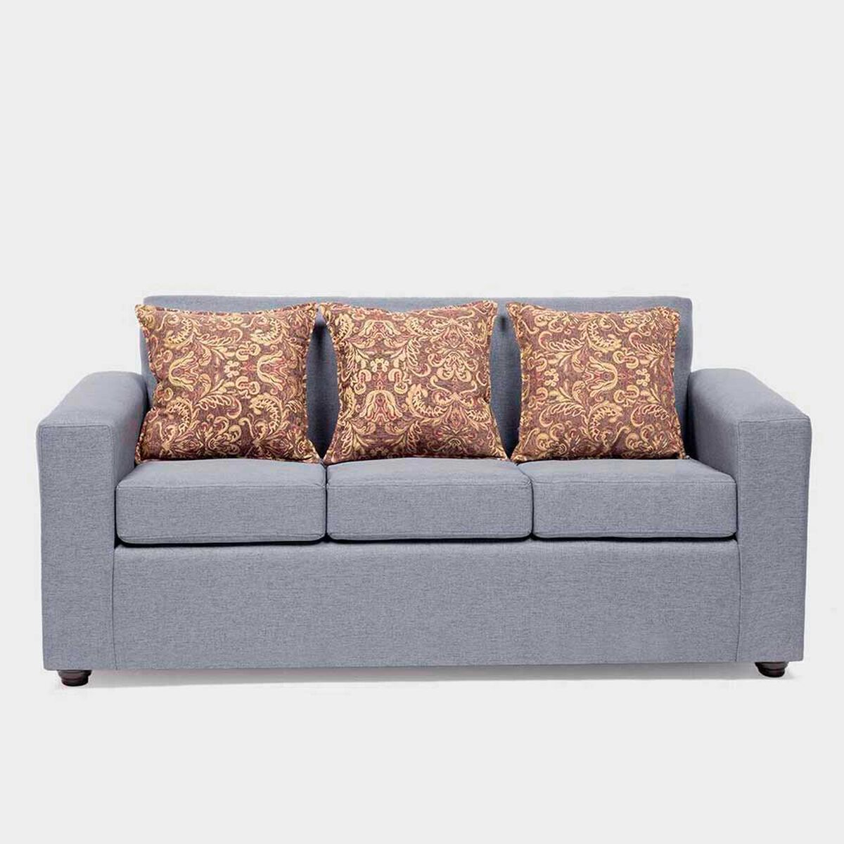 Juego de Living Almore Paris Sof&aacute; 3 Cuerpos + Dos Sillones 1 Cuerpo Gris