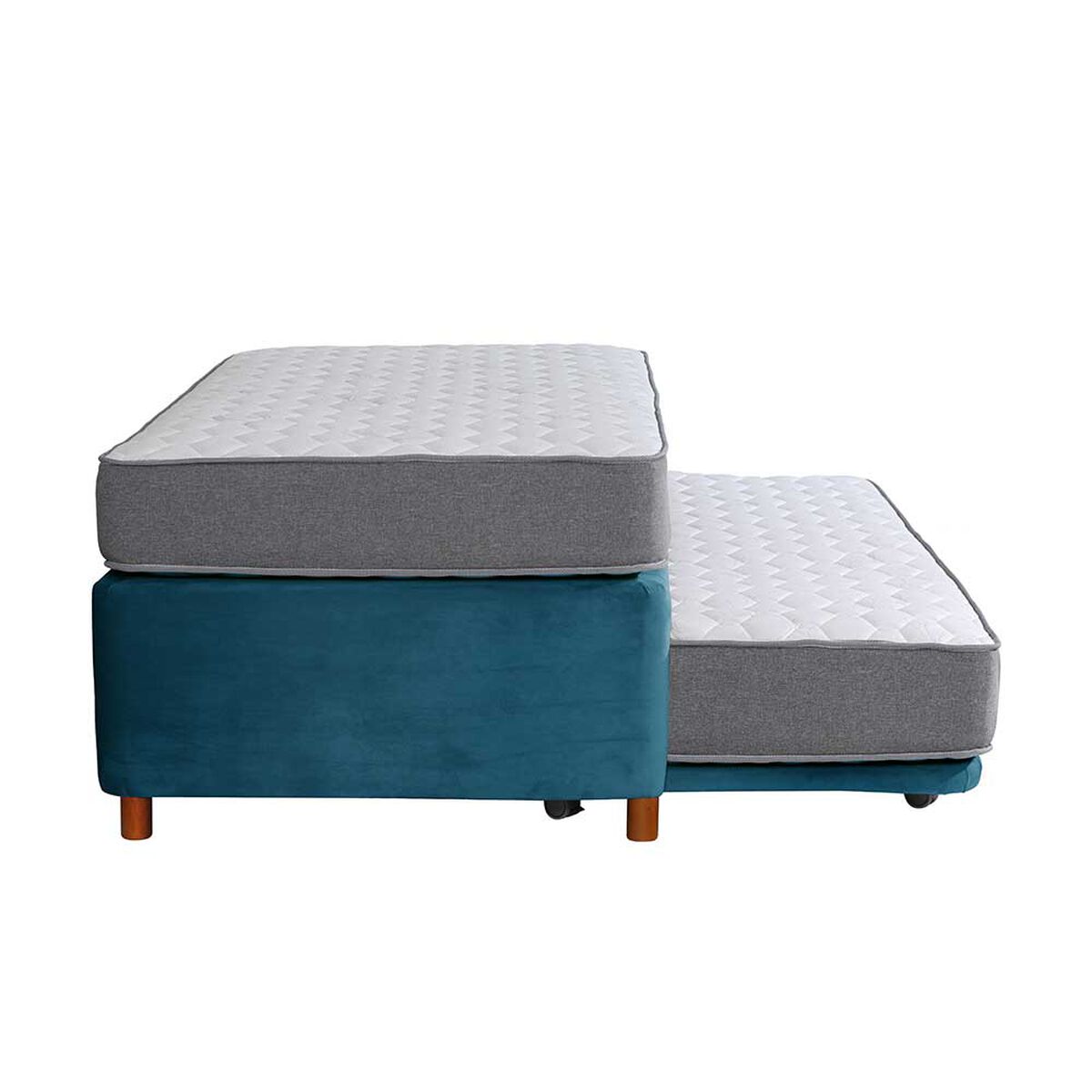Cama Nido Latam Home 1,5 Plazas Zen Best Tela Azul