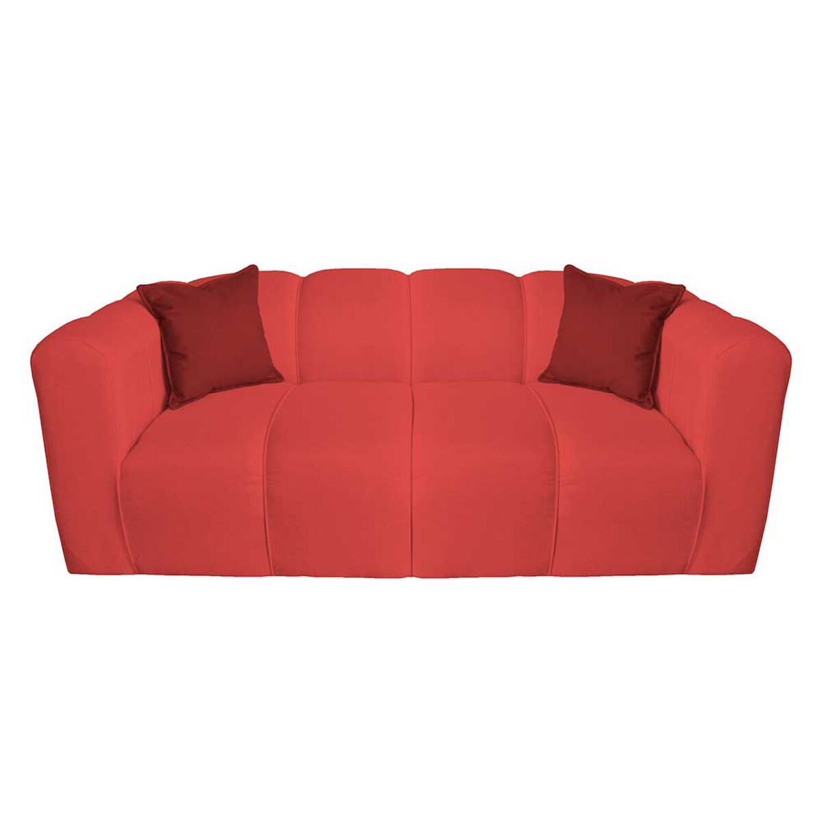 Juego de Living Muebles MYM Leonol Sof&aacute; 3 Cuerpos + Dos Sillones 1 Cuerpo Burdeo