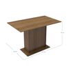 Juego de Comedor Vekkahome Celine 4 Sillas Café