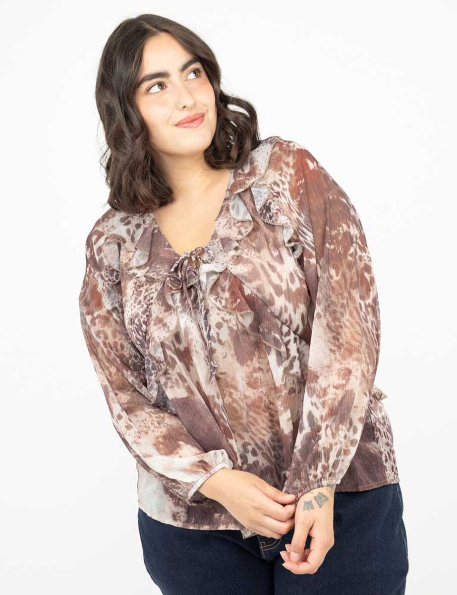 Blusa Manga Larga Mujer Extralindas