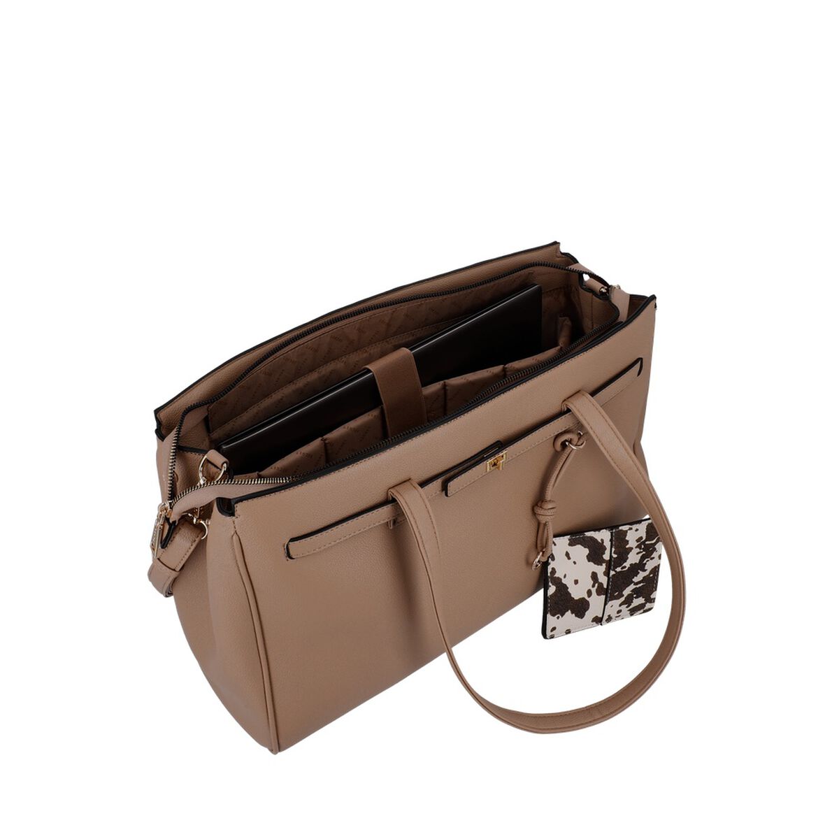 Cartera de Mujer Porta Laptop 16" Secret Serbia SC7 Grande Caf&eacute;