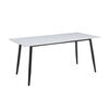 Juego de Comedor Vekkahome Gala Lune 6 Sillas Blanco Negro