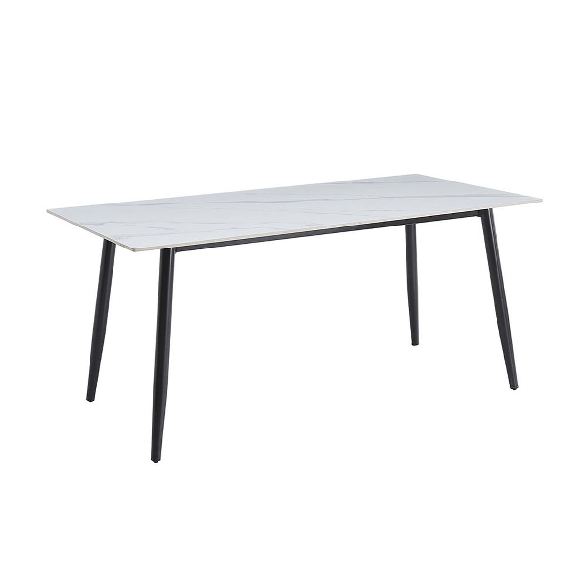 Juego de Comedor Vekkahome Gala Lune 6 Sillas Blanco Negro