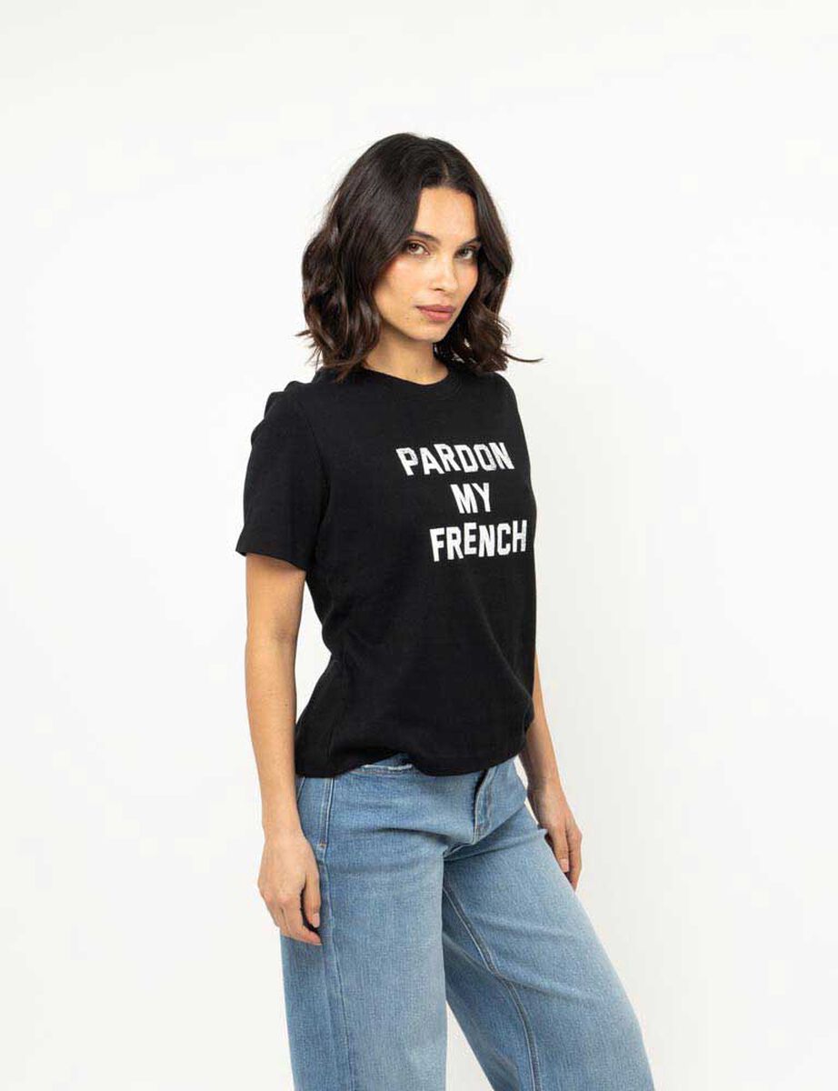 Polera Con Estampado Manga Corta Mujer Zibel