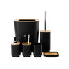 Set Accesorios de Baño Simplit Bambo Negro