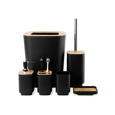 Set Accesorios de Baño Simplit Bambo Negro