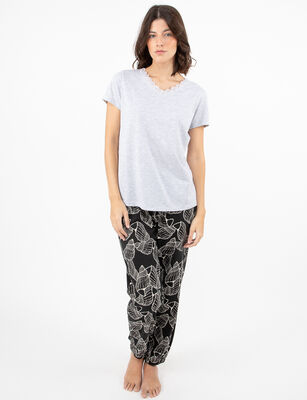 Imagen 2 del producto Polera de Pijama Mujer Portman Club Grey Melan, Malva, Rosa