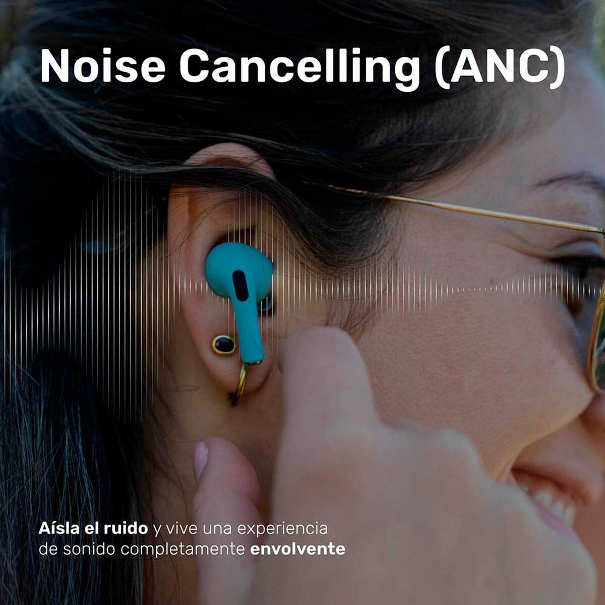 Audífonos Inalámbrico Lhotse RM7 Pro Celeste