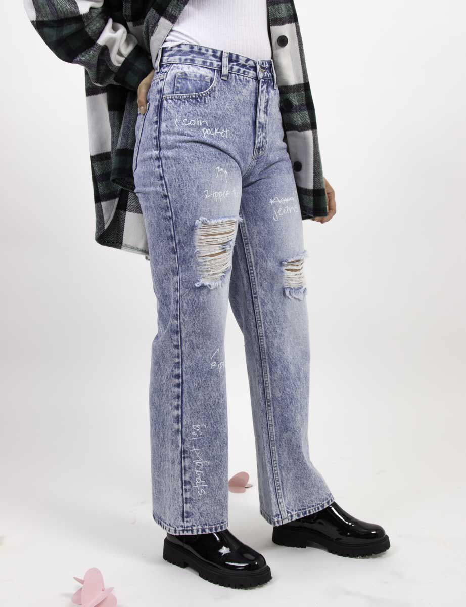 Jeans Recto Mujer Icono