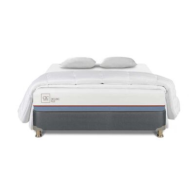 Cama Americana CIC 2 Plazas Excellence Plus + Almohada + Plumón