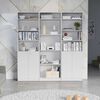 2 Estantes 2 Puertas + Estante 4 Repisas + 3 Complementos TuHome Home Blanco