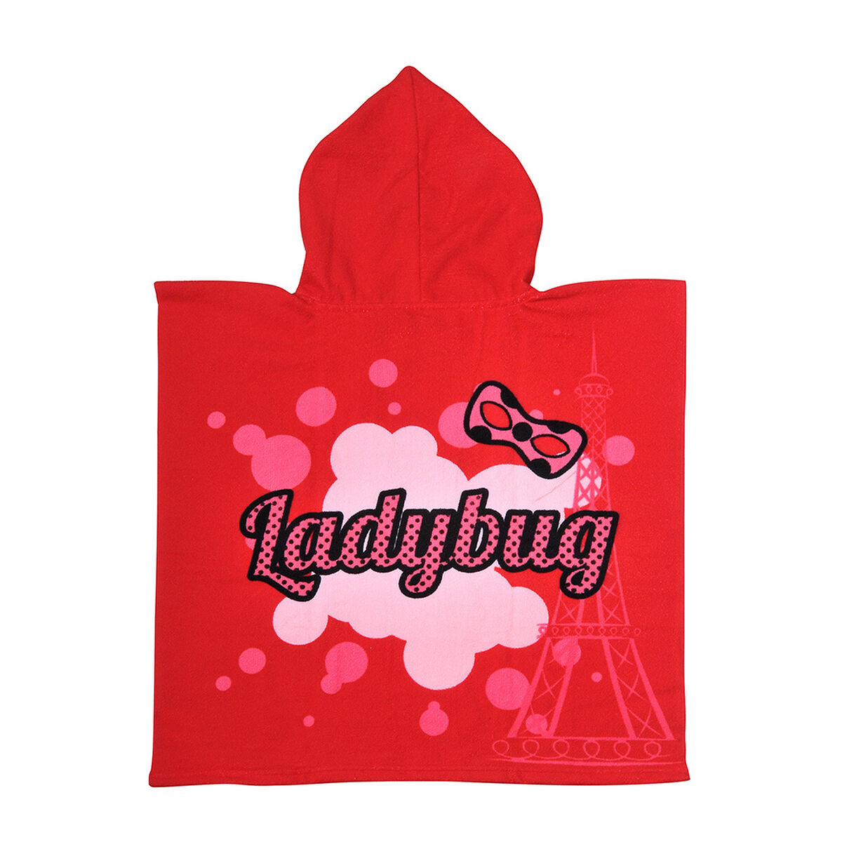 Toalla de Playa Capucha Microfibra Ladybug 60X120 Cm
