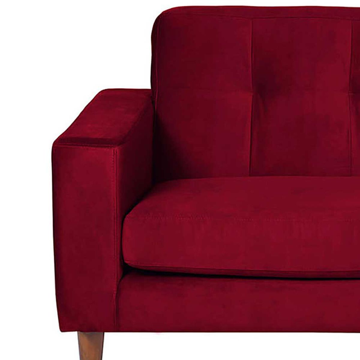 Sof&aacute; Latam Home Salermo Tela Velvet 2 Cuerpos Burdeo