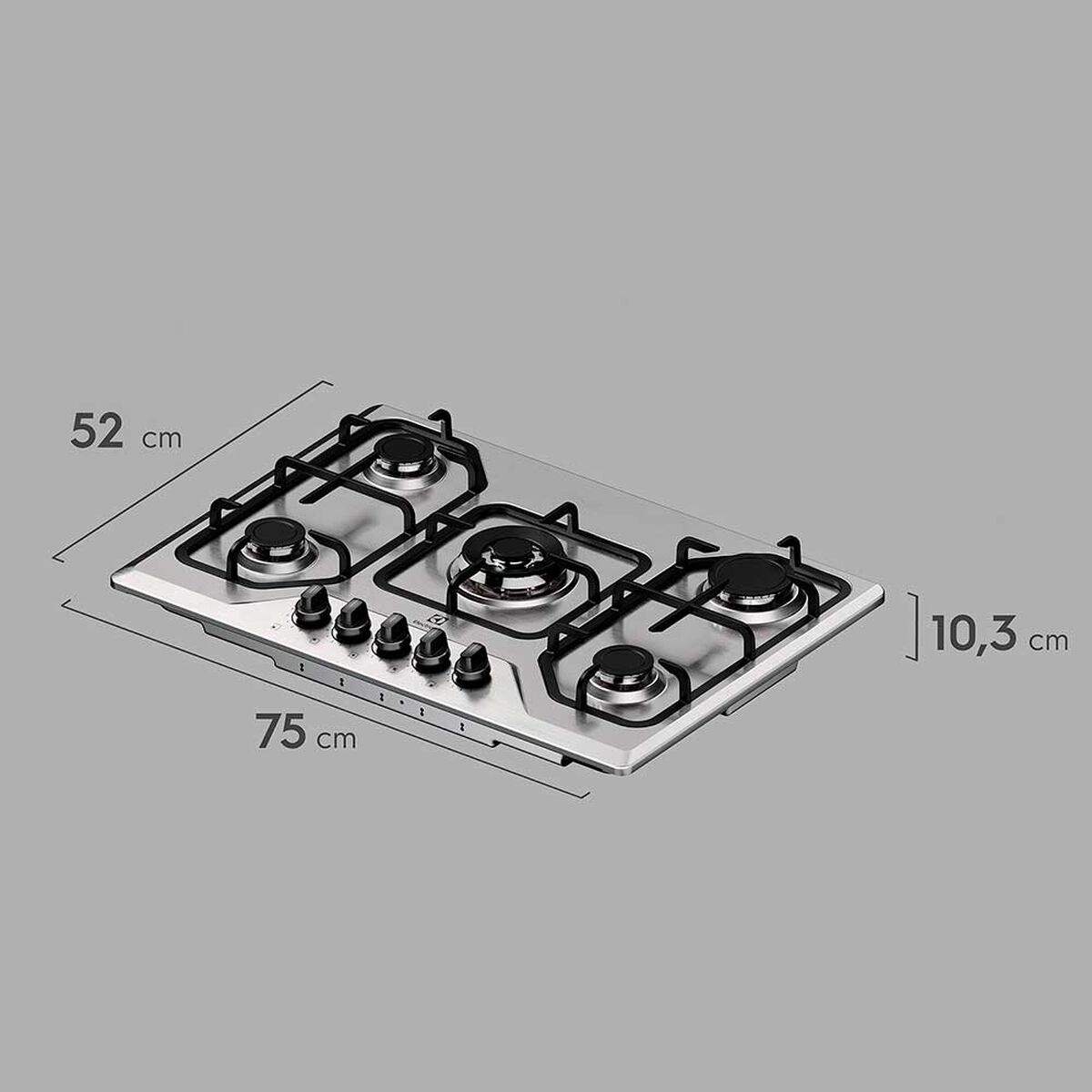 Encimera a Gas Electrolux 5 Quemadores KE5XC