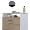 Cómoda Silcosil Vertical Blanco Madera 2 Cajones