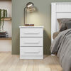 Velador Di Poretti Design Baiao 3 Cajones Blanco