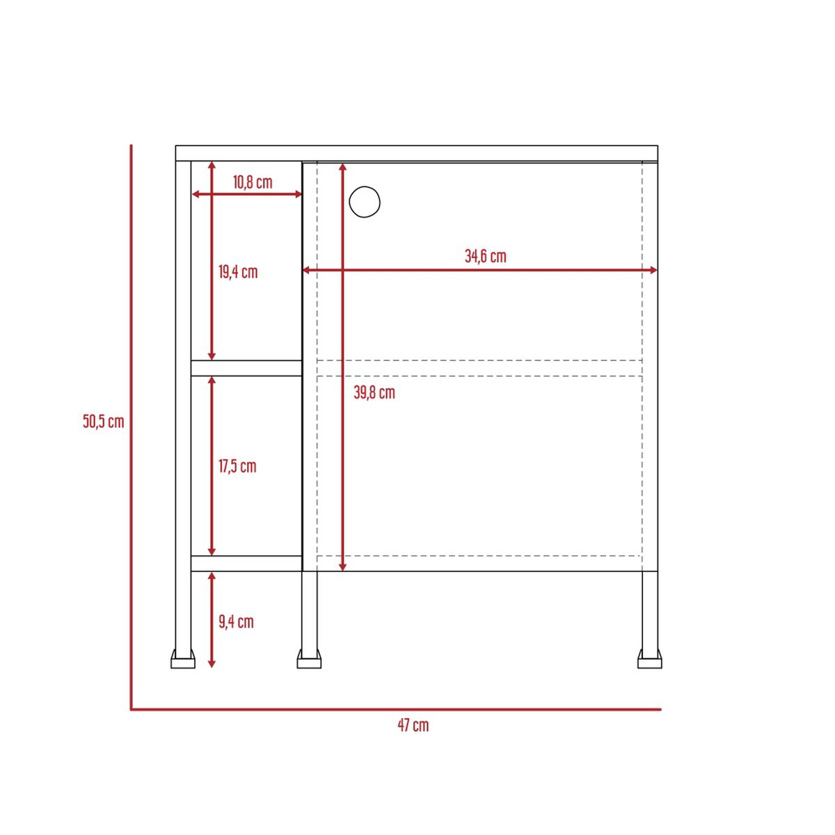 Mueble para Lavamanos TuHome Bath-47A