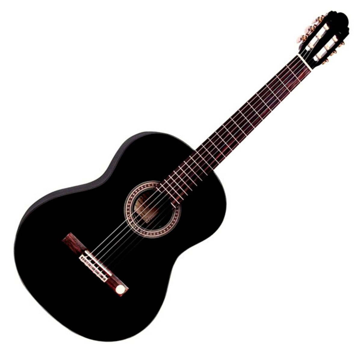 Guitarra Clásica Negra 39P Alaguez AZ-39B
