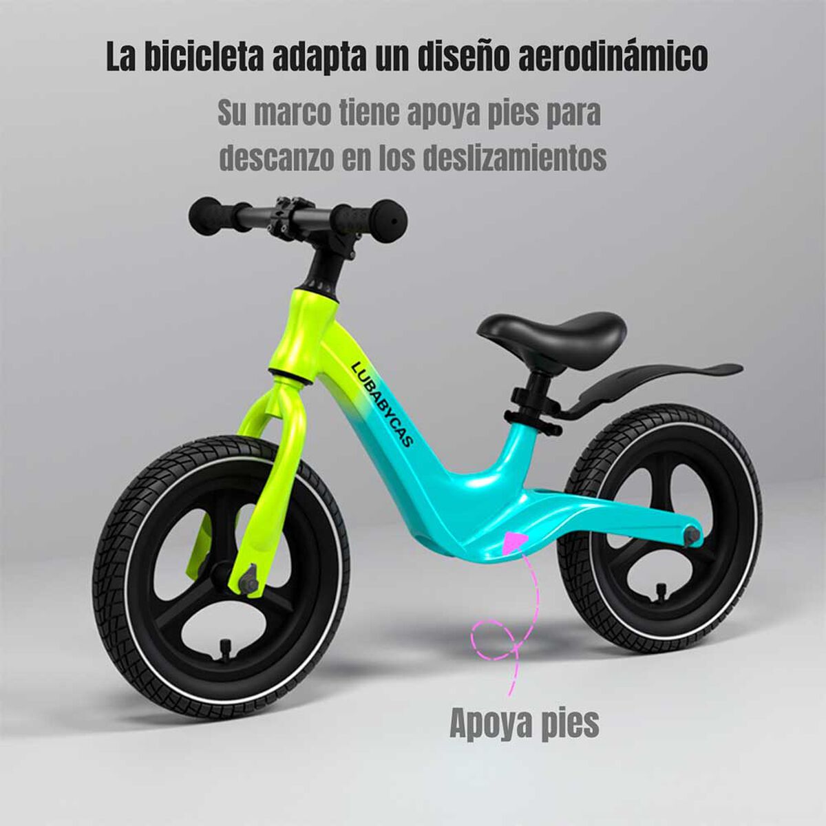 Bicicleta Equilibrio Últra Resistente LuBabycas Rosada