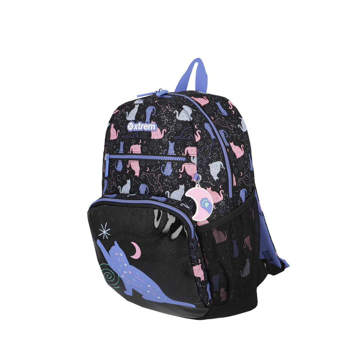 Mochila Xtrem Bolt 5XT Gato Negro/Púrpura
