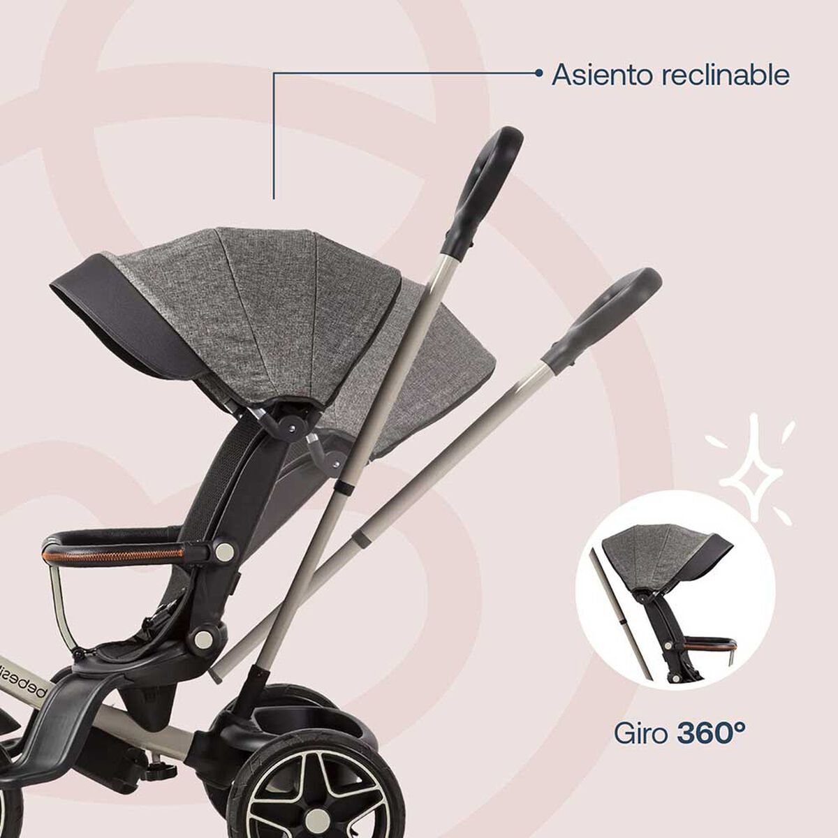 Triciclo Explorer Gris Bebesit