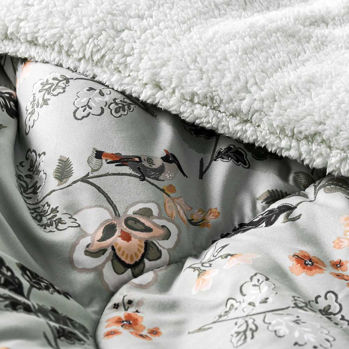 Plumón Elements & Co 1,5 Plazas Bird Gris