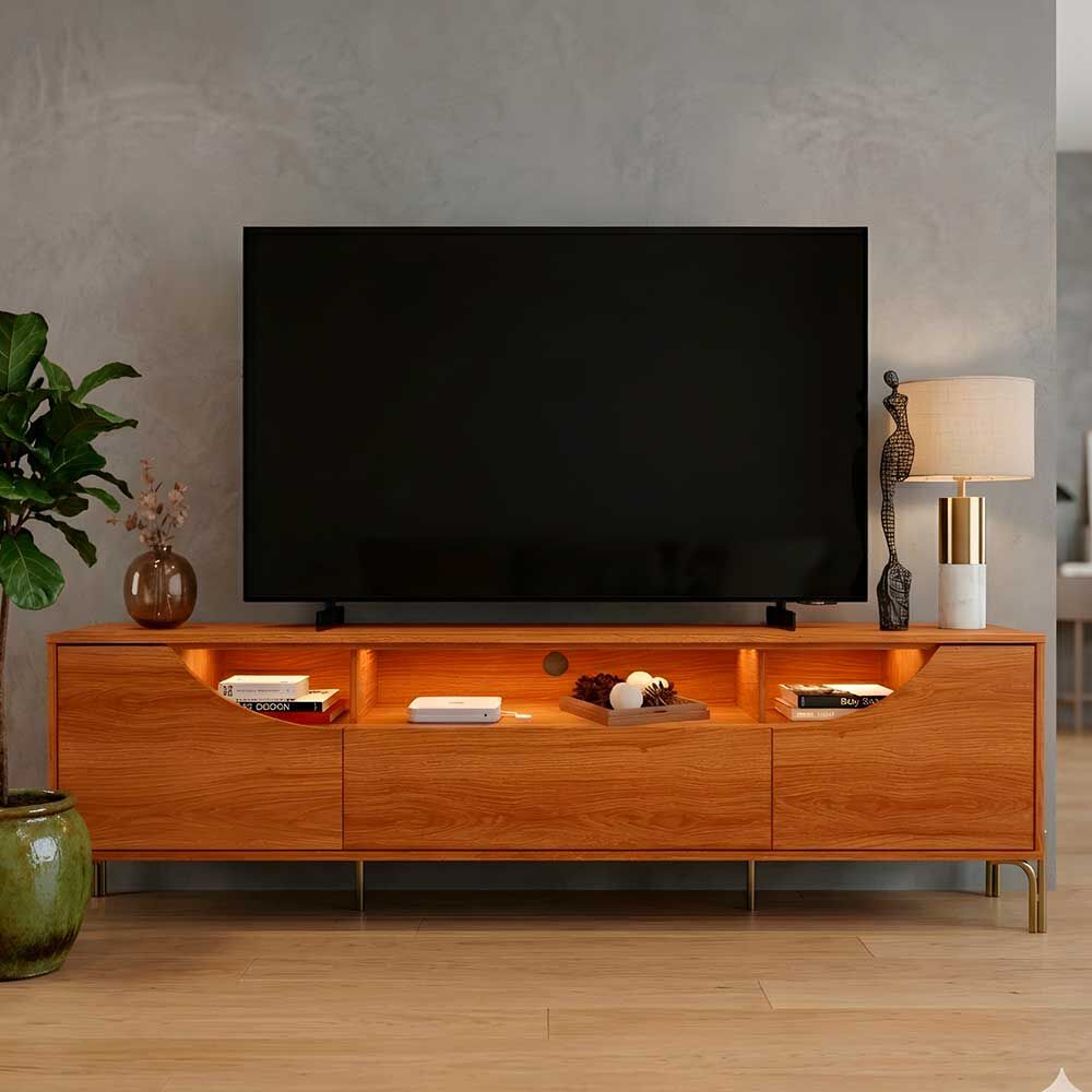 Rack TV Onessta Albi hasta 85" Jequitiba