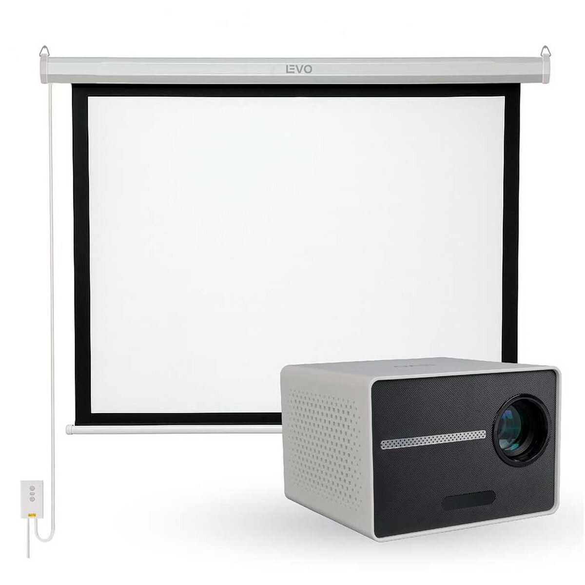 Proyector Portatil Halo 9000lm + Tel&oacute;n Electrico 60" LEVO