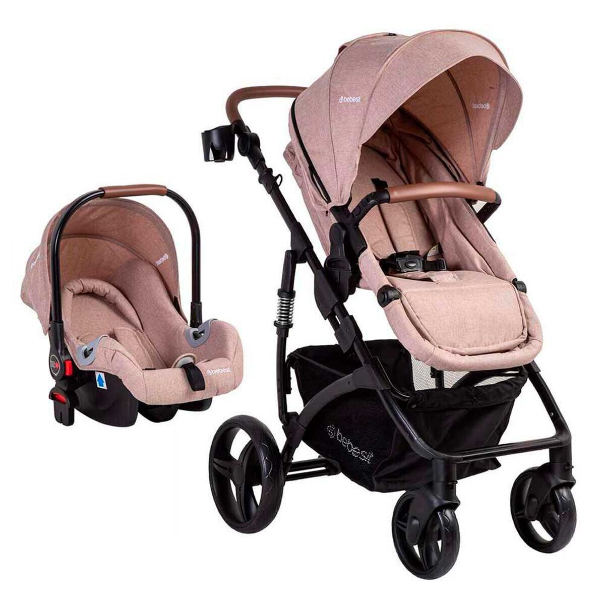 Coche Cuna Travel System Bebe Quest LX Beige Bebesit