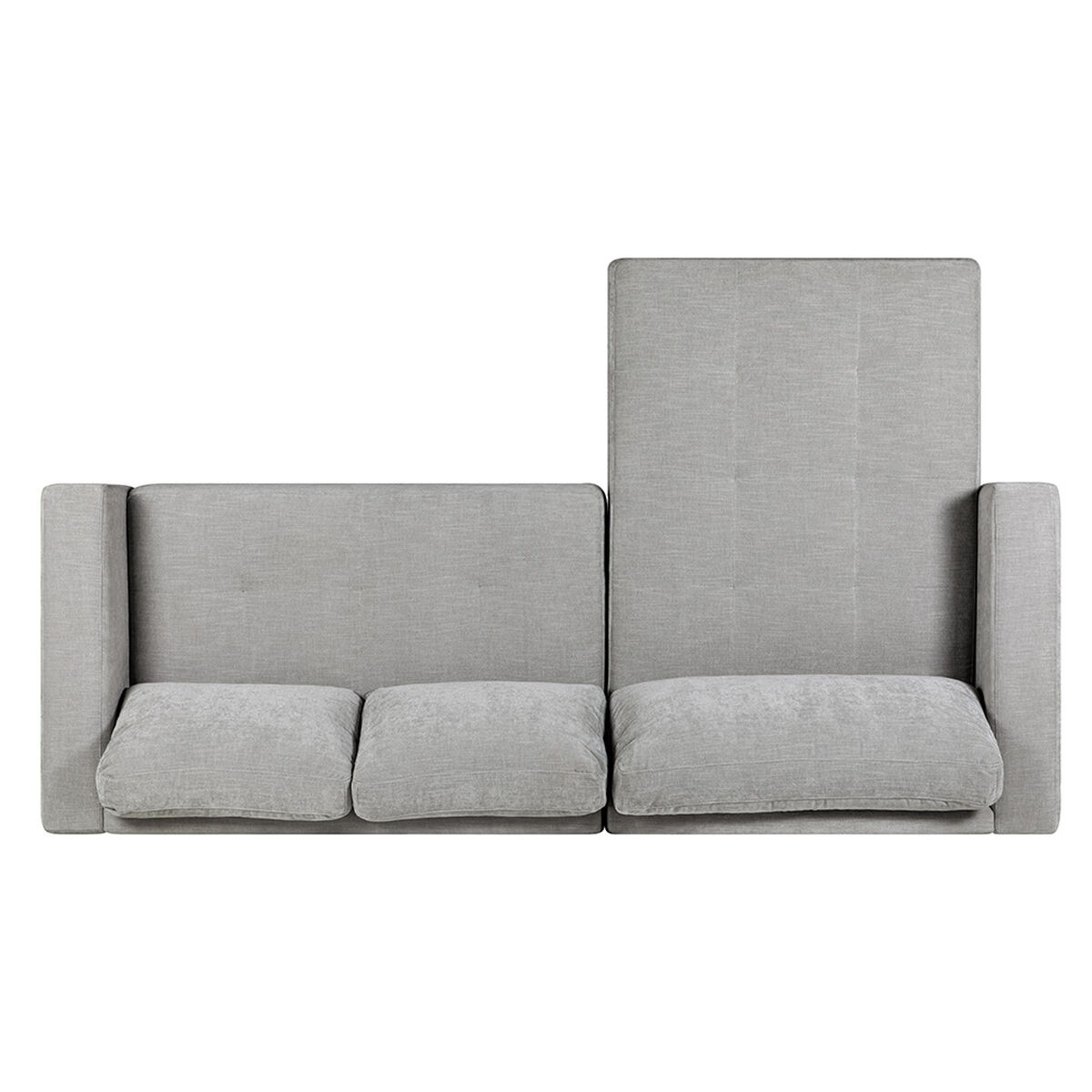 Sofá Seccional Izquierdo Rosen Copeland 3 Cuerpos Gris