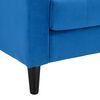 Set 2 Sofás Bodevir Retro 1 Cuerpo Felpa Azul