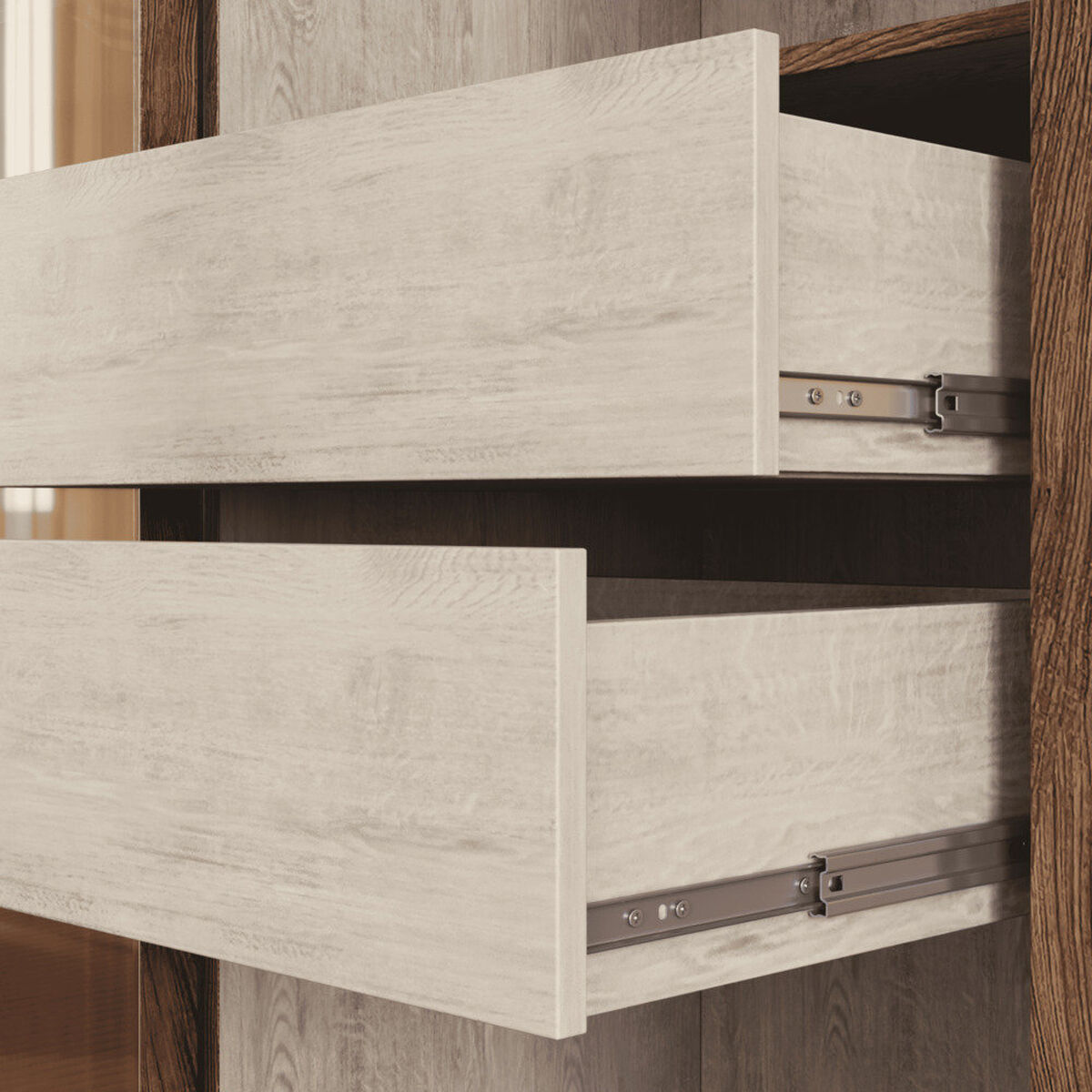 Clóset Exit 6 Puertas 2 Cajones Gris/Café