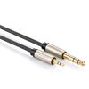 Cable De Audio Plug 3.5Mm/Plug 6.3 Estereo M/M 2M Negro Ugreen Av127