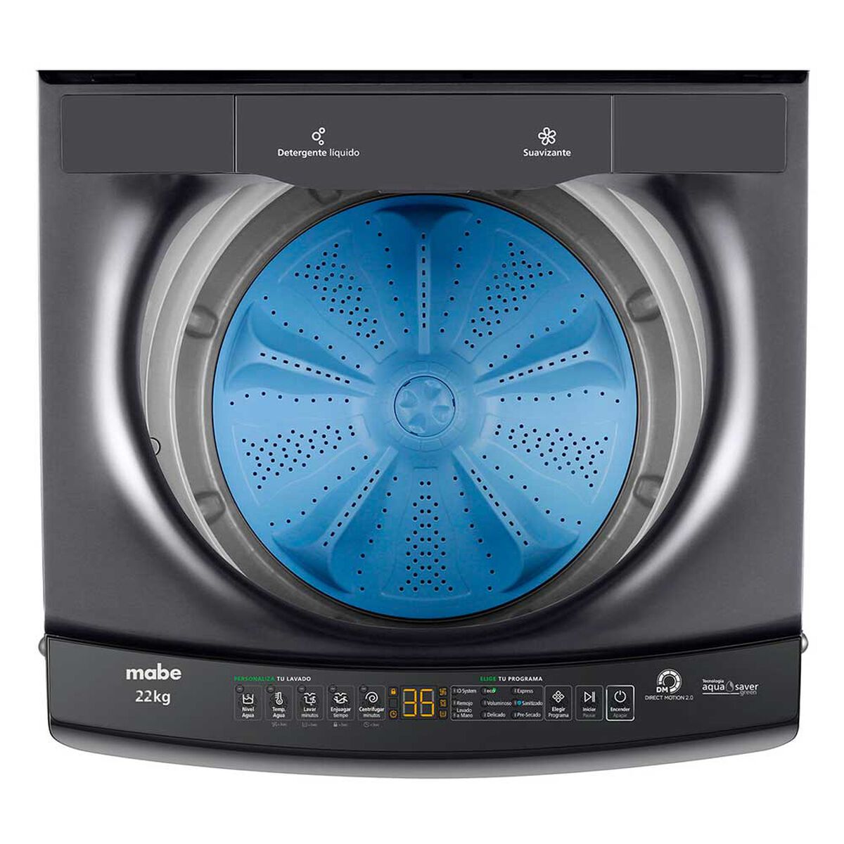 Lavadora Autom&aacute;tica Mabe LMA2220WDGCL0 22 Kg Diamond Gray